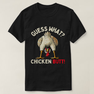 ニワトリのお尻おもしろいミーム Tシャツ