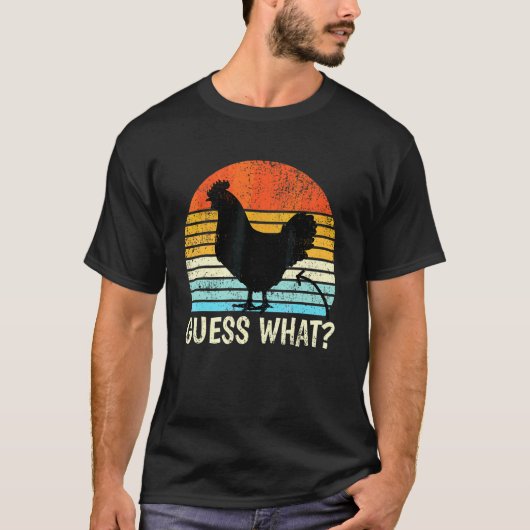 ニワトリのお尻だよ 農場のジョーク にわトリ Tシャツ (正面)