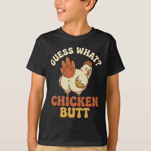 ニワトリのお尻だよ!_8 Tシャツ (正面)