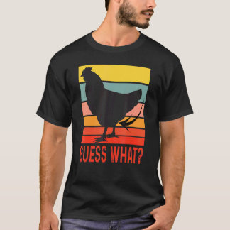 ニワトリのお尻、なんだかわかる？レトロなビンテージニワトリ Tシャツ