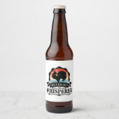 ニワトリのささやき男 楽しい ビールラベル (正面)