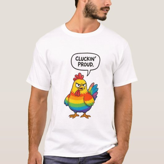 ニワトリのように誇りを持て Tシャツ (正面)
