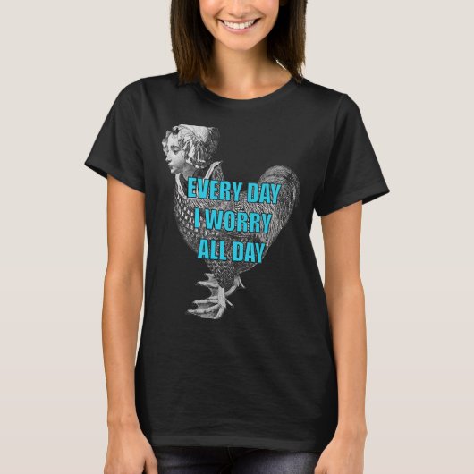 ニワトリのアヒル女性のもの愛の茂み心配ですべて Tシャツ (正面)