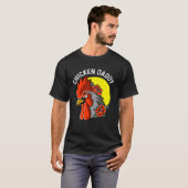 ニワトリのパパ 養鶏家 Tシャツ (正面フル)