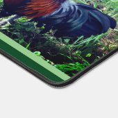 ニワトリのパーソナライズされた鳴く動物 デスクマット (コーナー)