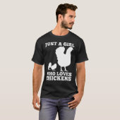ニワトリのヒヨコ農家 Tシャツ (正面フル)