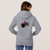 ニワトリのメス Hoodie パーカ (裏面フル)