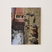 ニワトリの作業場近くのヘンハウスクライバーン ジグソーパズル (縦)