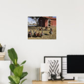 ニワトリの作業場近くのヘンハウスクライバーン ポスター (ホームオフィス)