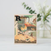 ニワトリの動物アルファベット文字 ポストカード (スタンド正面)