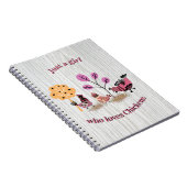 ニワトリの国フォーク芸術を愛する女の子 ノートブック (右側)