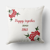 ニワトリの夫婦 クッション (裏面)