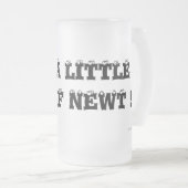 ニワトリの小さな目も！ フロストグラスビールジョッキ (正面右)