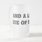 ニワトリの小さな目も！ フロストグラスビールジョッキ (正面左)