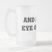 ニワトリの小さな目も！ フロストグラスビールジョッキ (左)