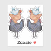 ニワトリの山 シール (シート)