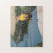 ニワトリの牧草地。 ジグソーパズル (縦)