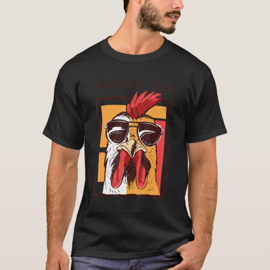 ニワトリの生殖の権利を規制しよう Tシャツ (正面)