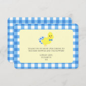 ニワトリの男の子の赤ちゃんシャワーをハッチする準備ができている 招待状 (正面/裏面)