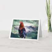 ニワトリの肖像 カード (正面)