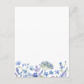 ニワトリの花のフローラ結婚詳細 エンクロージャーカード (裏面)