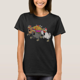 ニワトリの葬式 Tシャツ