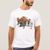 ニワトリの葬式 Tシャツ (正面)