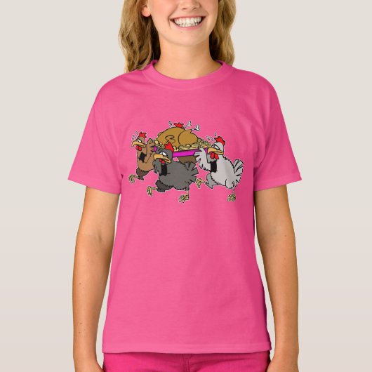 ニワトリの葬式 Tシャツ (正面)