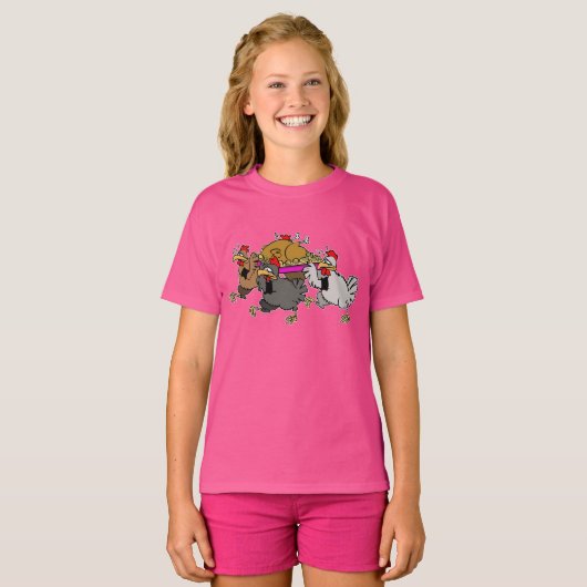 ニワトリの葬式 Tシャツ (正面フル)