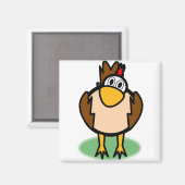 ニワトリの見張り マグネット (正面/裏面)