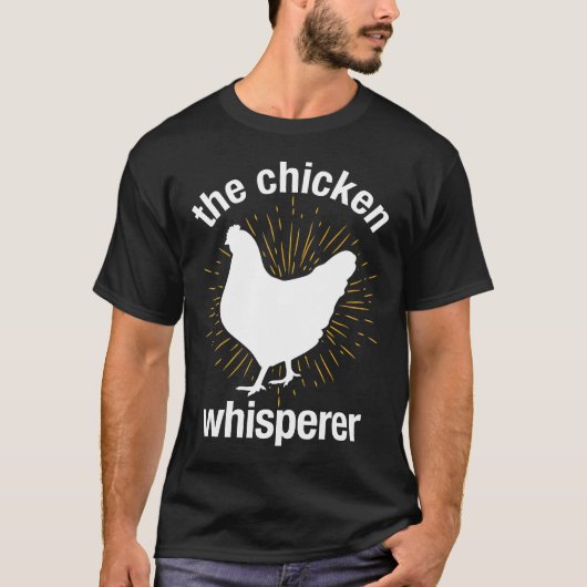 ニワトリの語り手 農家 Tシャツ (正面)