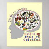 ニワトリの頭脳 ポスター (正面)