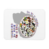 ニワトリの頭脳 マグネット (横)