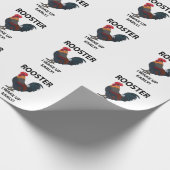 ニワトリの鳥が早起きオイおもしろいル ラッピングペーパー (角)