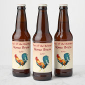 ニワトリの鳥ビアラベルの年 ビールラベル (ボトル)