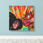 ニワトリの鳴き声 – Christian Canvas Wall Art キャンバスプリント (インサイチュ (ウッドフロア))