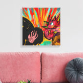 ニワトリの鳴き声 – Christian Canvas Wall Art キャンバスプリント (インサイチュ (リビング))