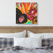 ニワトリの鳴き声 – Christian Canvas Wall Art キャンバスプリント (インサイチュ (寝室))