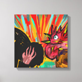 ニワトリの鳴き声 – Christian Canvas Wall Art キャンバスプリント