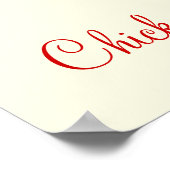 ニワトリは美おもしろいしい鶏のスケッチ ポスター (角)