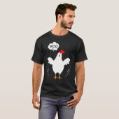ニワトリも「モー」牛の鳴き声 'MOO Tシャツ (正面フル)