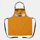 ニワトリをおもしろい食べたり扱う エプロン (正面)