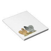 ニワトリを口絞りする ノートパッド (アングル)