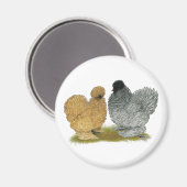 ニワトリを口絞りする マグネット (正面/裏面)