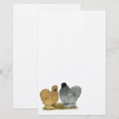 ニワトリを口絞りする 便箋 (正面/裏面)