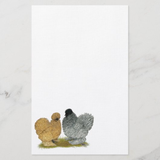 ニワトリを口絞りする 便箋 (正面)