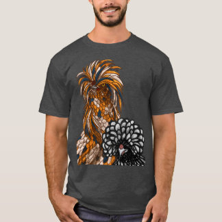ニワトリを磨く Tシャツ