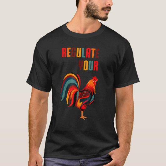 ニワトリを調教しよう 鶏飼い メンズ レディース Tシャツ (正面)