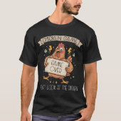 ニワトリゲーム ニワトリを見つめるな Tシャツ (正面)