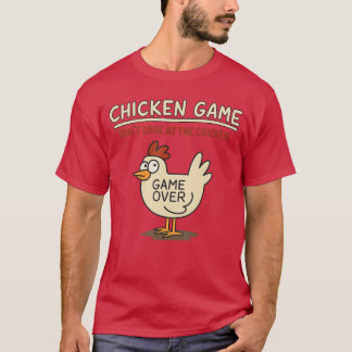 ニワトリゲーム 見ちゃダメなニワトリ メメクリスマス Tシャツ